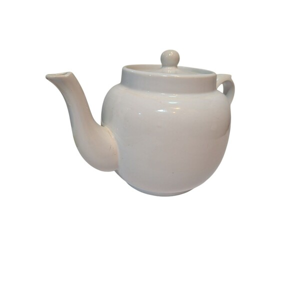 Price Bros Teapot w/ Lid - Vintage White Ceramic - EUC - Made in England - Picture 2 of 9